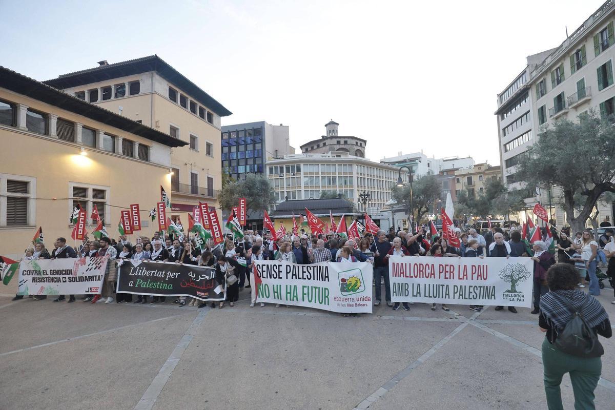 Miles de personas se manifiestan en Palma en apoyo al pueblo palestino: "El alto al fuego no es paz"