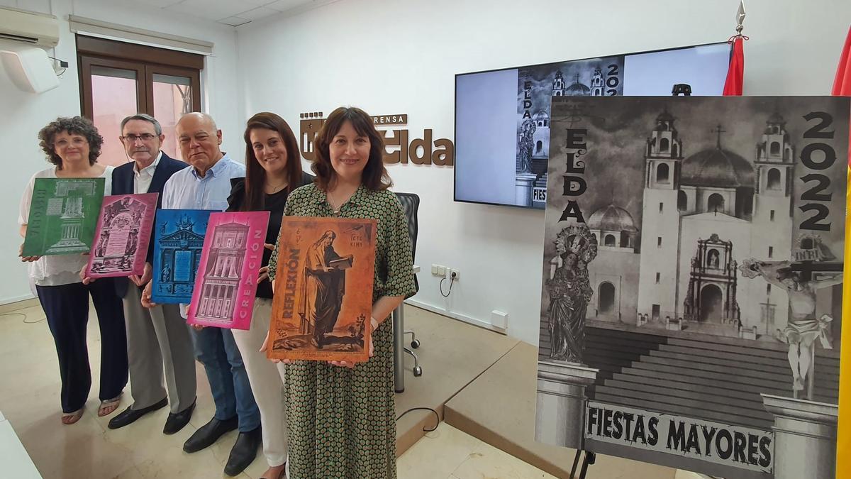 Presentación de la portada y las portadillas de la revista de Fiestas Mayores de Elda.