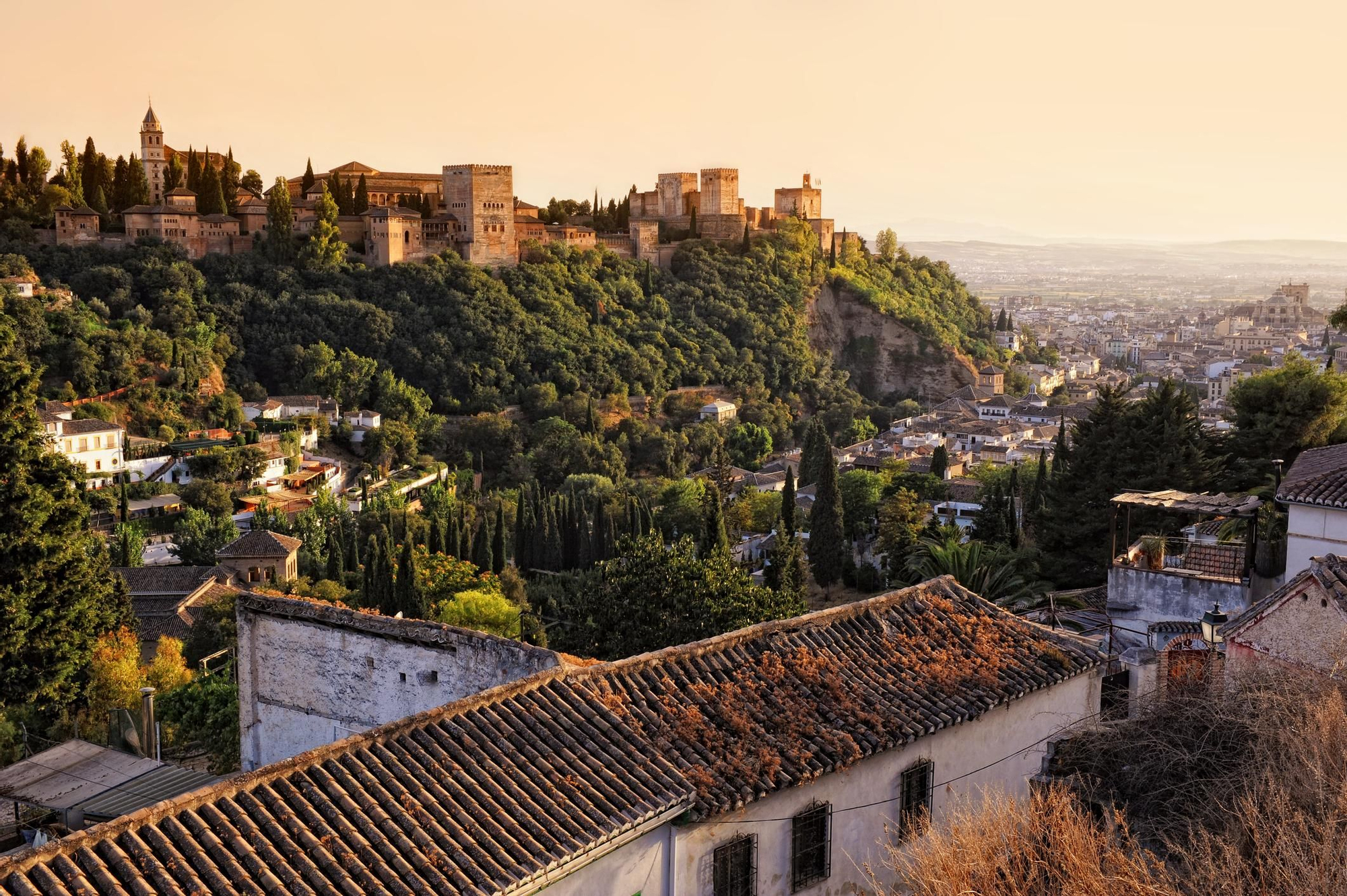 Atardecer en la Alhambra, Granada