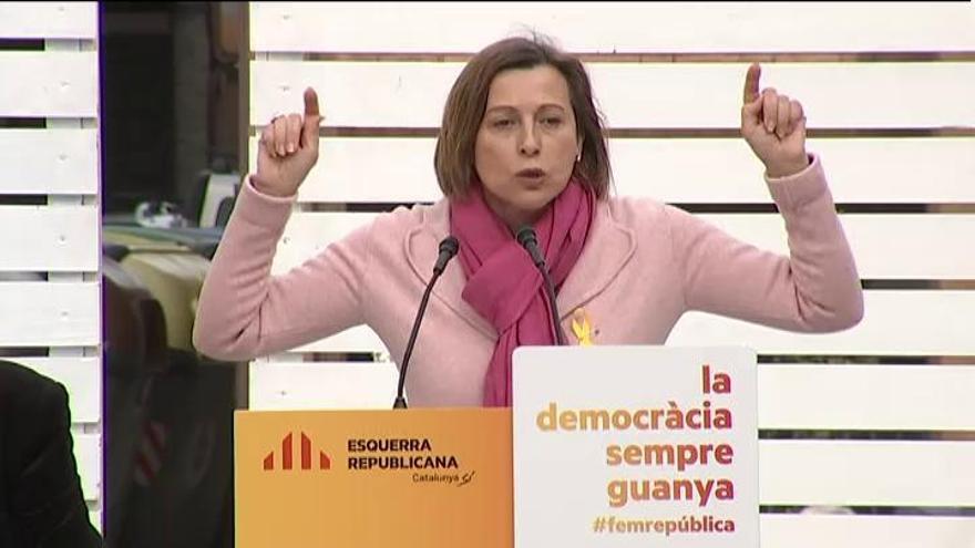 Forcadell entra en campaña y reivindica el ''voto útil'' para ERC