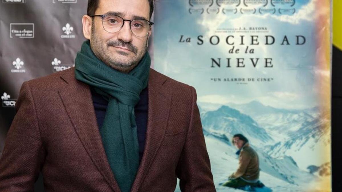 Juan Antonio Bayona, durante la presentación de la película en los cines Lys.