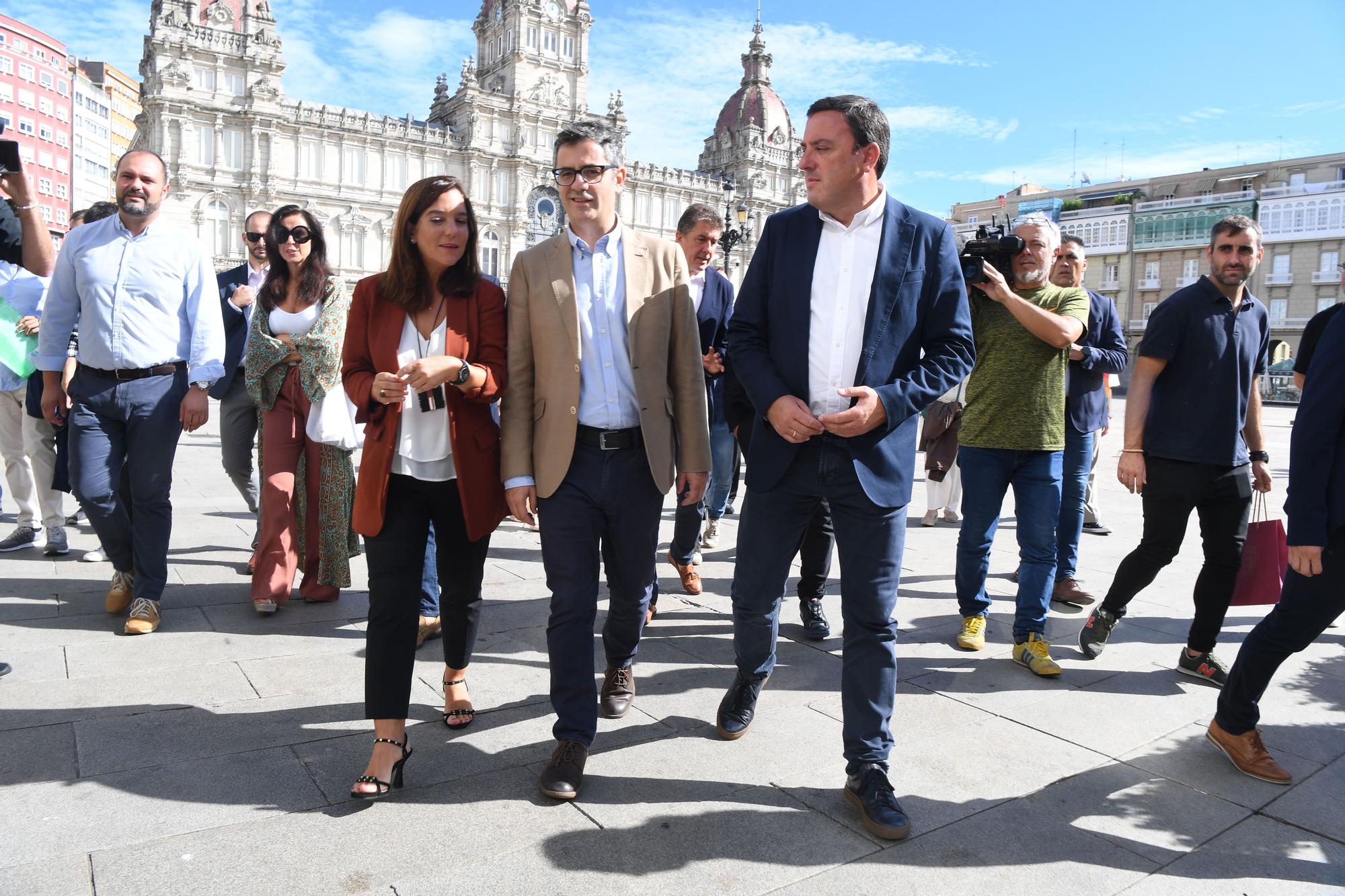 Visita del ministro Bolaños al concello de A Coruña