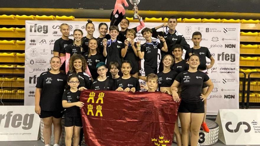 El equipo del Playas de San Javier en el Campeonato de España. | FGRM