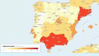Este es el ‘mapa de la muerte’ de El Niño: 2.500 víctimas en España desde junio de 2026 a marzo de 2027