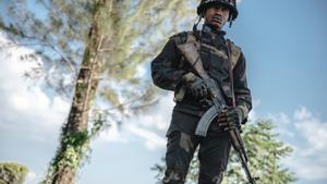 Un militar de RDC en Kivu Norte