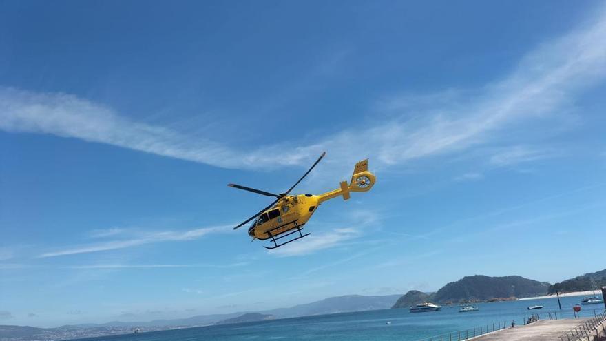 Trasladan en helicóptero a una turista italiana que sufrió u