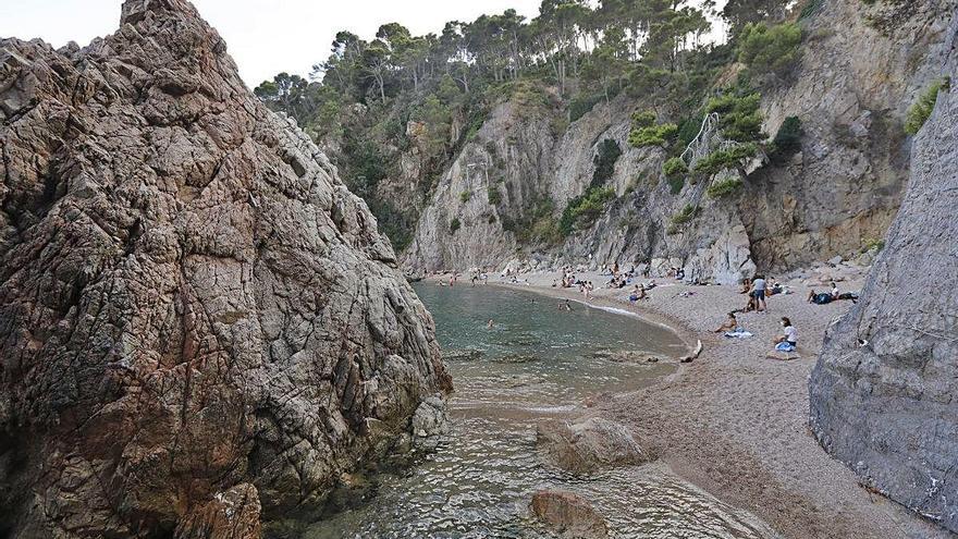 La cala del Golfet, dilluns.