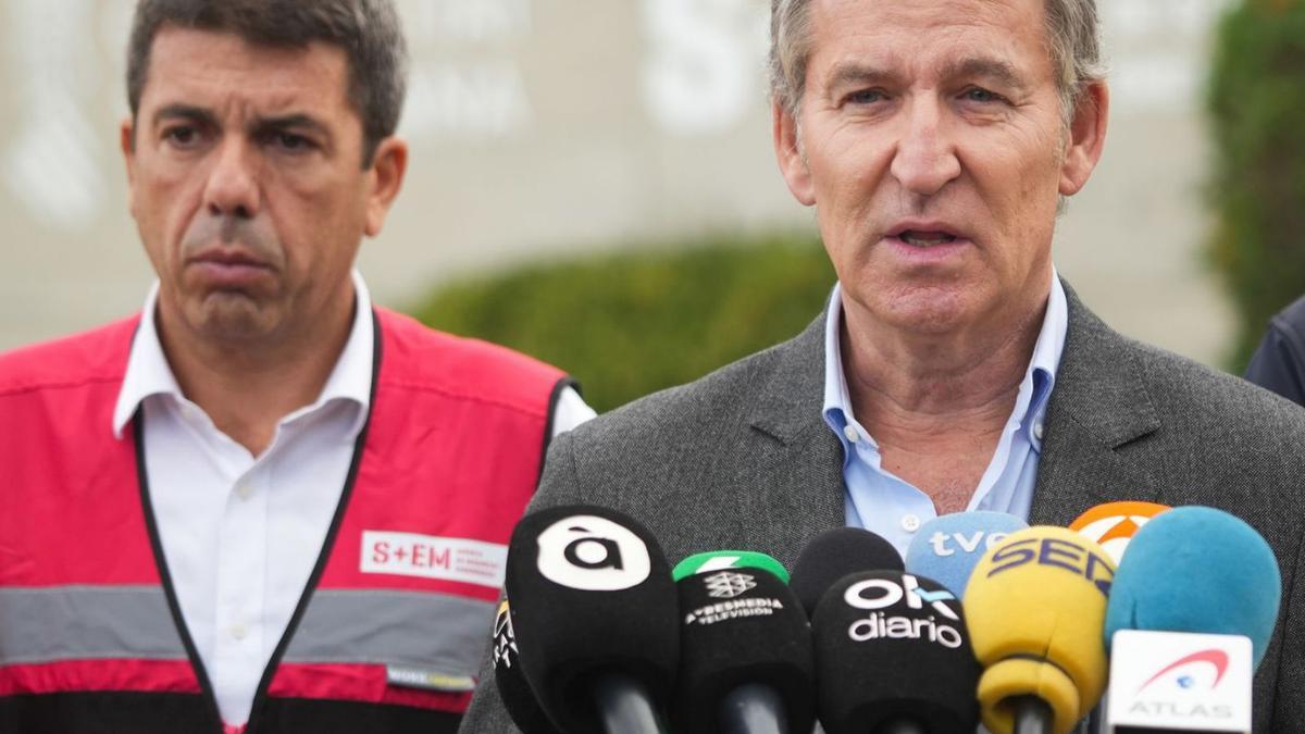 Mazón i Feijóo, el 31 d’octubre del 2024 a Vàlencia