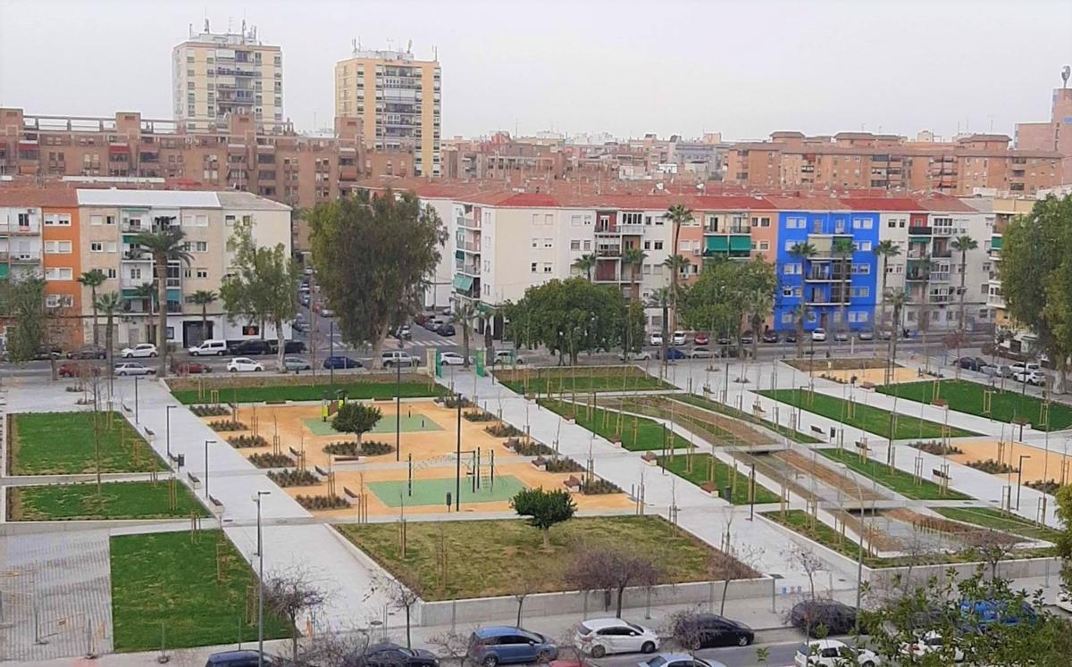 Estado del parque tras ser inaugurado a principios de este año