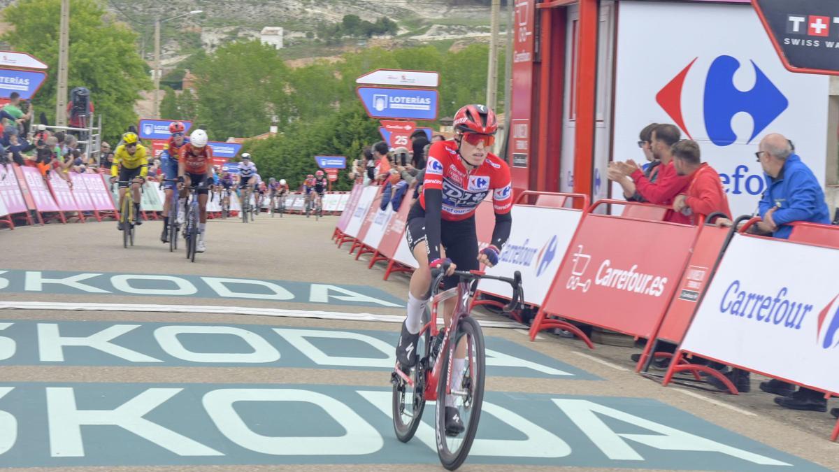 Marianne Vos, ayer en la Vuelta a España