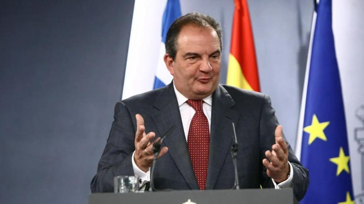 El ministro de transporte griego, Kostas Karamanlis.