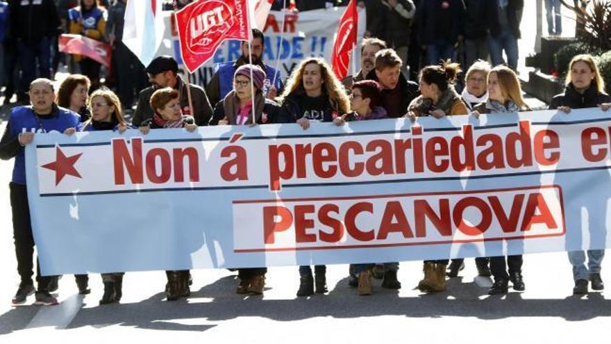 Huelga en Pescanova | Los trabajadores trasladan a Vigo sus protestas