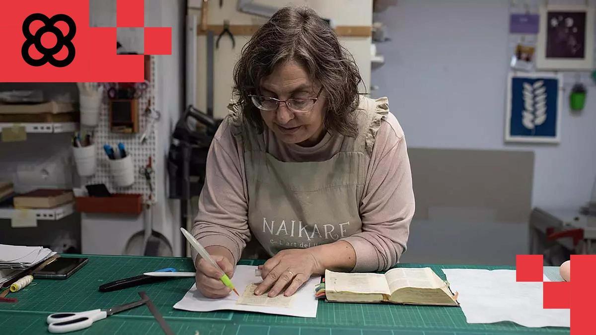 Mercè Capell, en la trastienda del taller Naikare de Barcelona