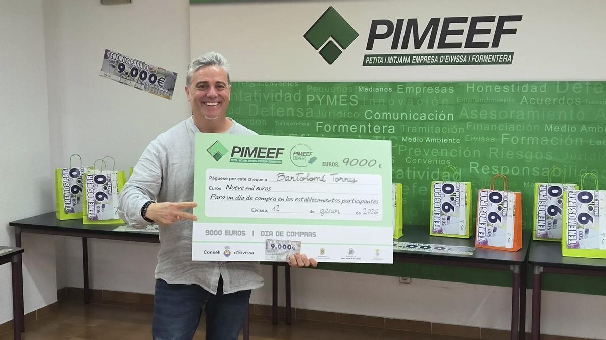 Bartolomé Torres, el ganador de los 9.000 euros de compras en un día  | PIMEEF