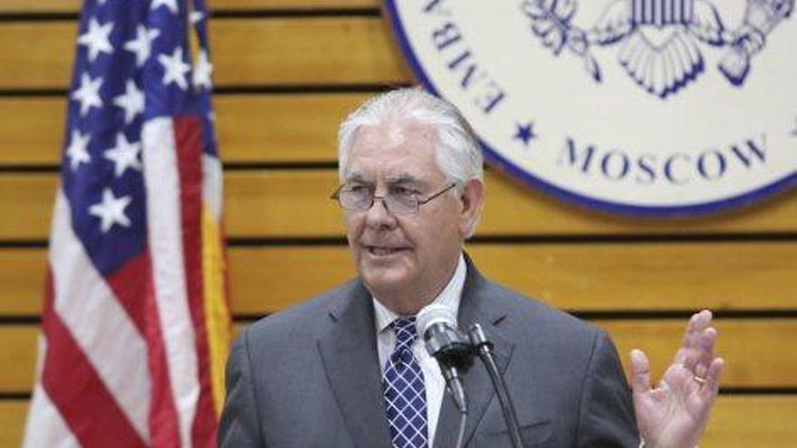 Tillerson, en el seu discurs a l&#039;ambaixada d&#039;Estats Units a Moscou