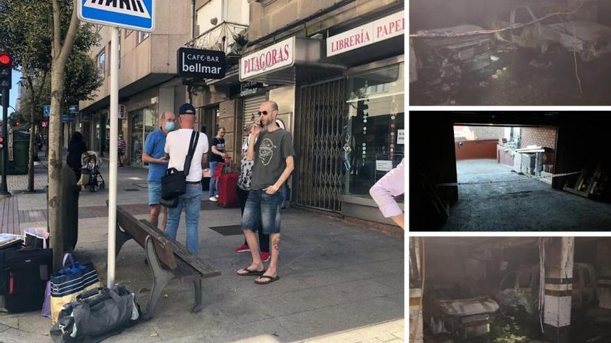 Todo un edificio de Sanjurjo Badía desalojado tras arder el garaje