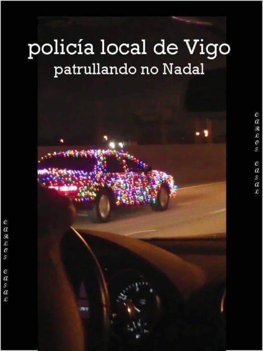 El alumbrado navideños de Vigo despierta el ingenio en redes sociales