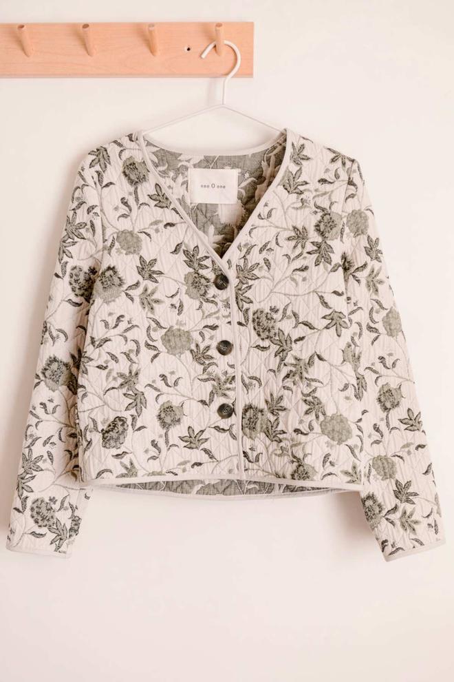 Chaqueta estampado jacquard de flores de eseOese