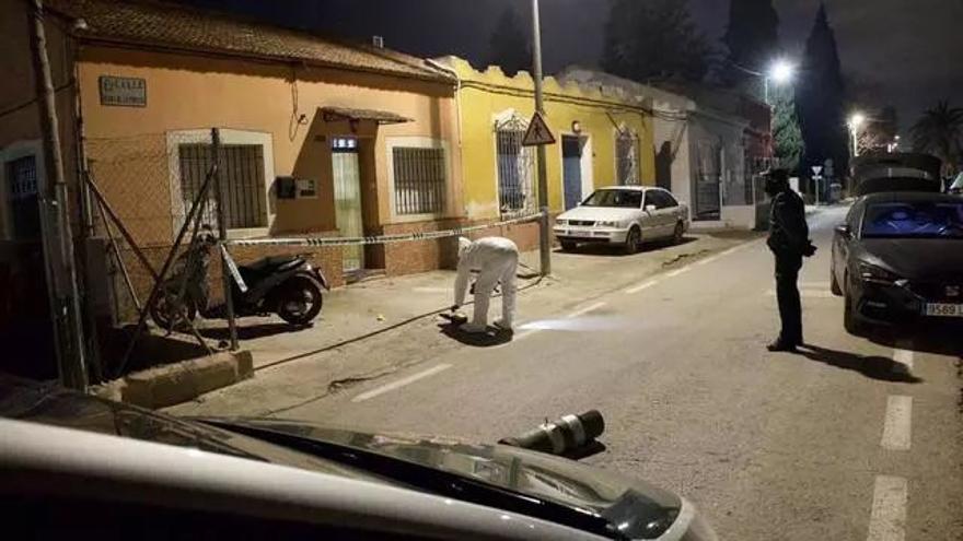 Imagen de la noche del crimen en Monteagudo