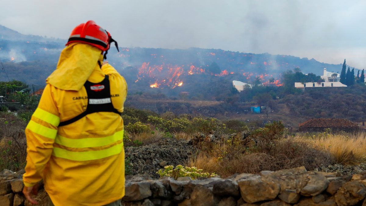 Erupció del volcà a La Palma