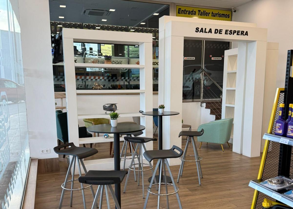 Uno de los centros de neumáticos del Grupo Soledad.