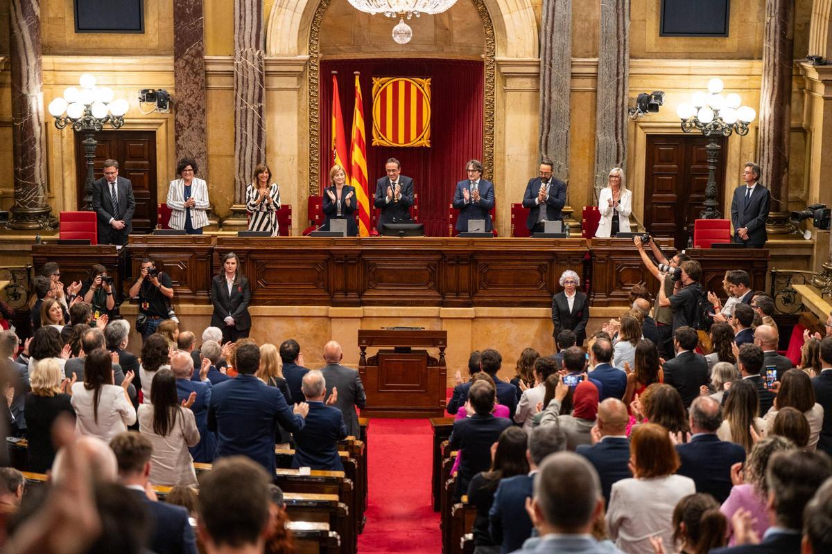 Pleno de constitución del Parlament de Catalunya tras elecciones del 12M