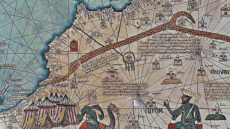 Atlas catalán con la representación de Mansa Musa. 1375