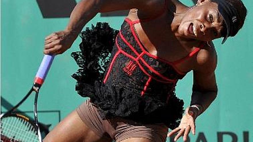 Venus Williams en Roland Garros. f EFE/Horacio Villalobos