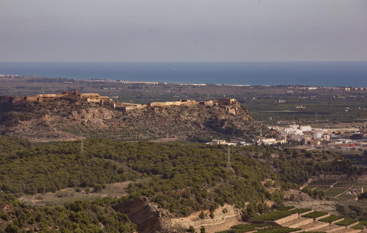Vista de la montaña del Castillo de Sagunt.