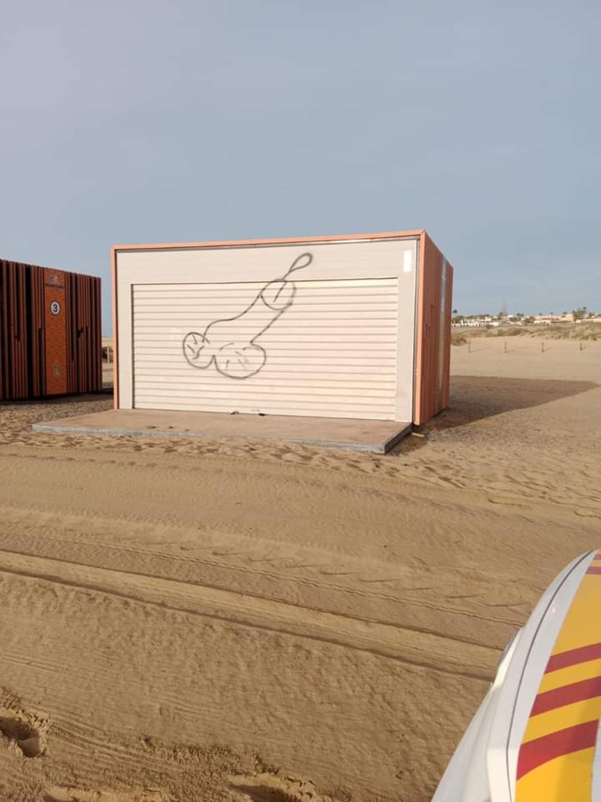 Actos vandálicos en Playa del Inglés