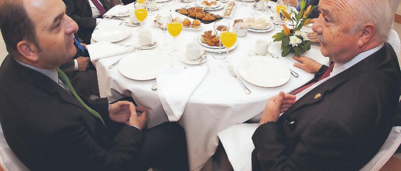 Juan José Cardona y Ricardo Melchior, en una imagen tomada en 2013, en el Hotel Santa Catalina.