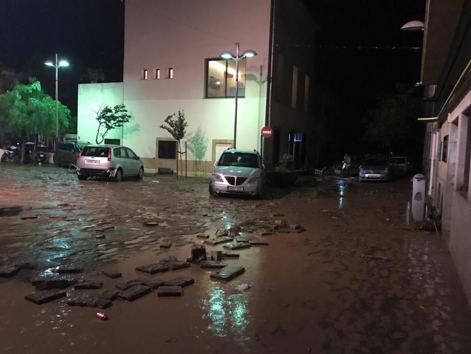 El centro de Sant Llorenç, Mallorca, tras las inundaciones