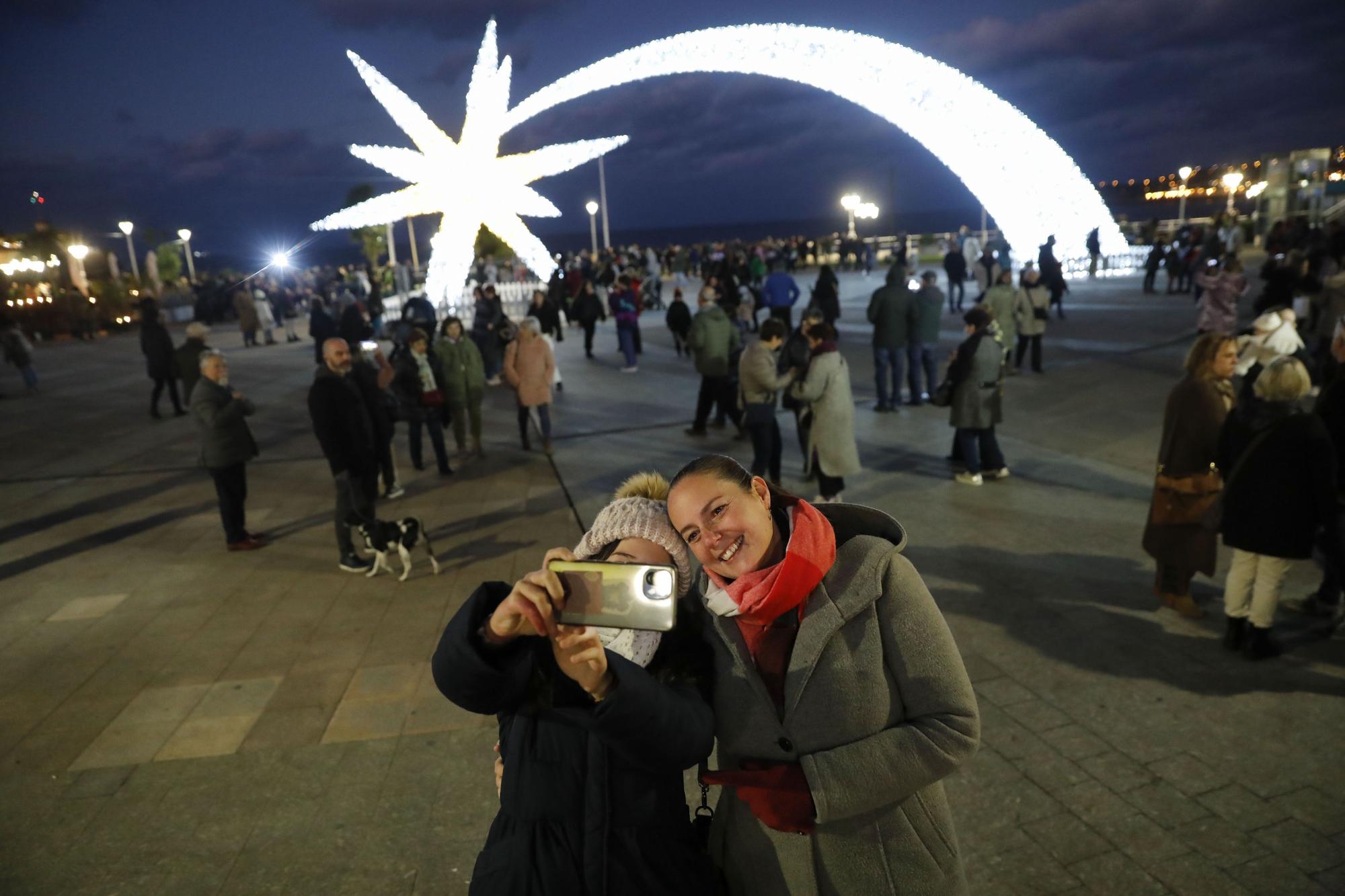 Luces de Navidad en Gijón