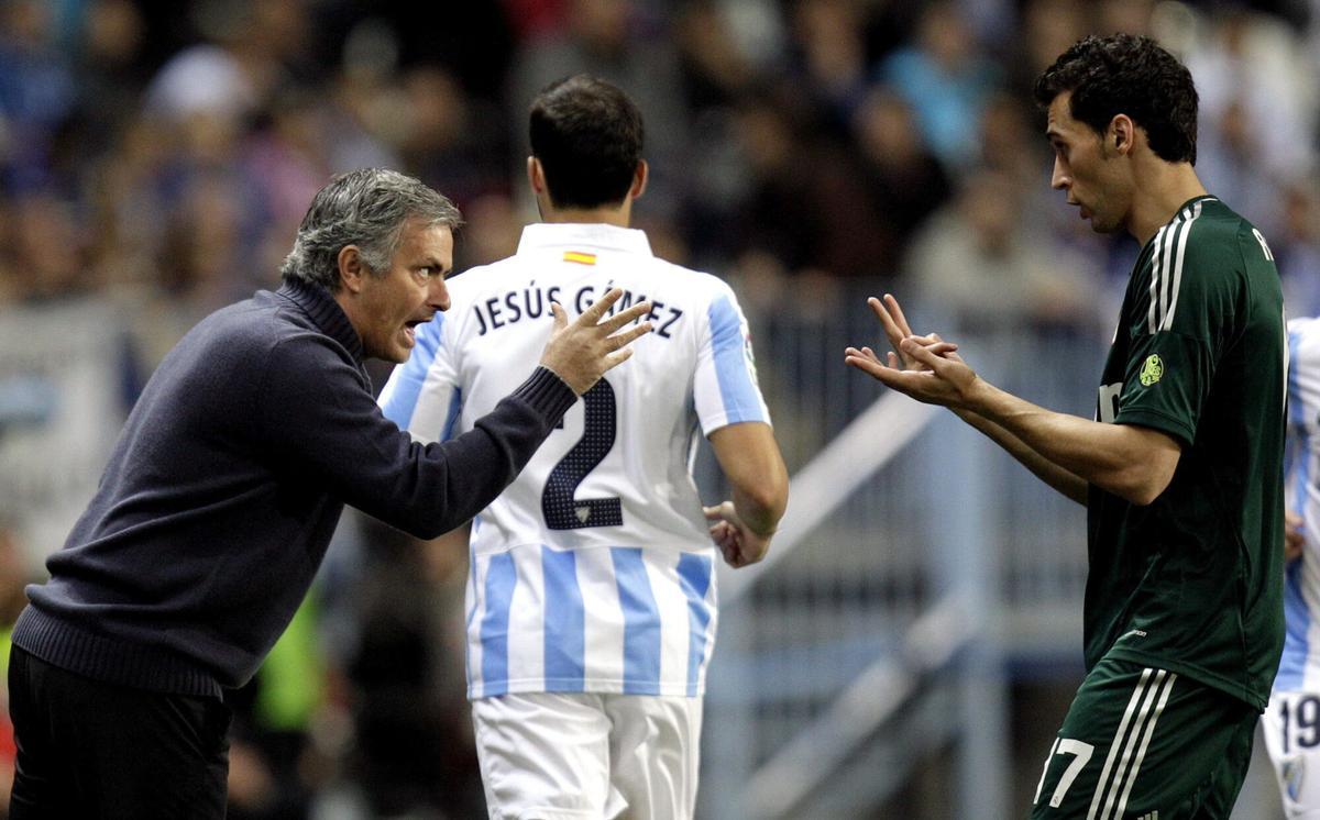 José Mourinho y Álvaro Arbeloa.