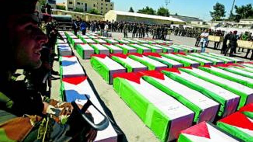 Israel entrega los cadáveres de 91 guerrilleros palestinos
