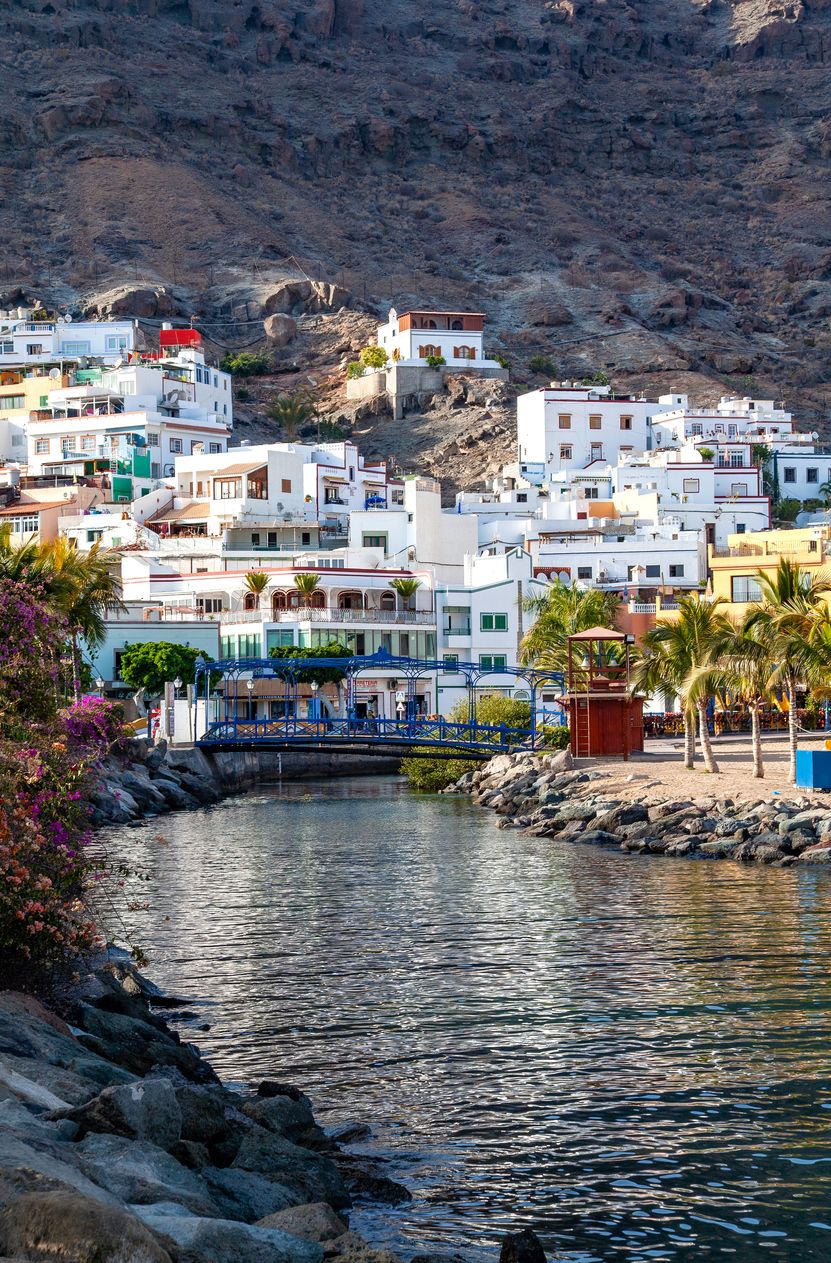 La zona de Puerto de Mogán en Gran Canaria