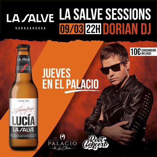 Cartel anunciador de La Salve Sessions con Marc Dorian Dj.