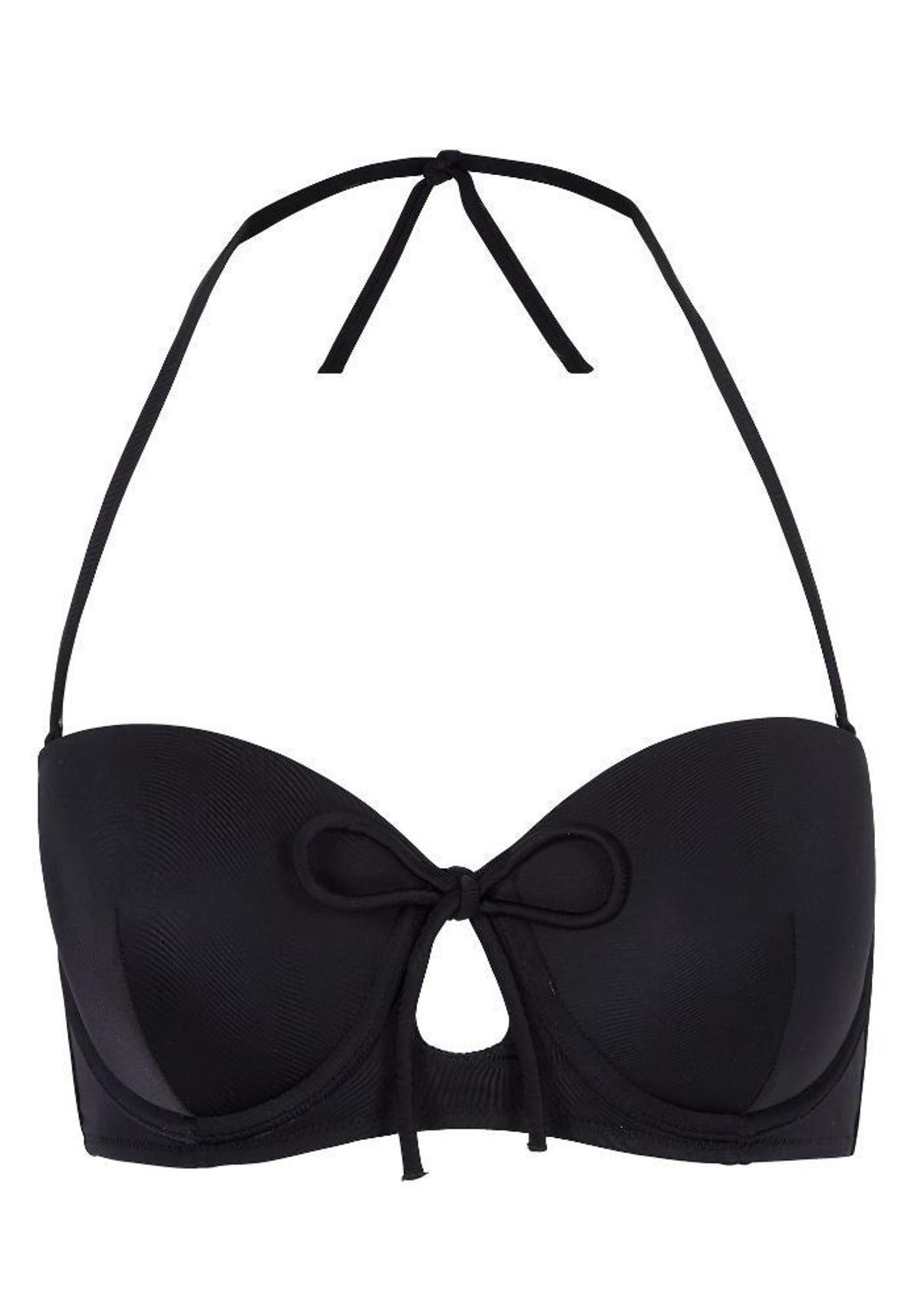 IRIS &amp; LILLY parte de arriba de bikini bandeau negro