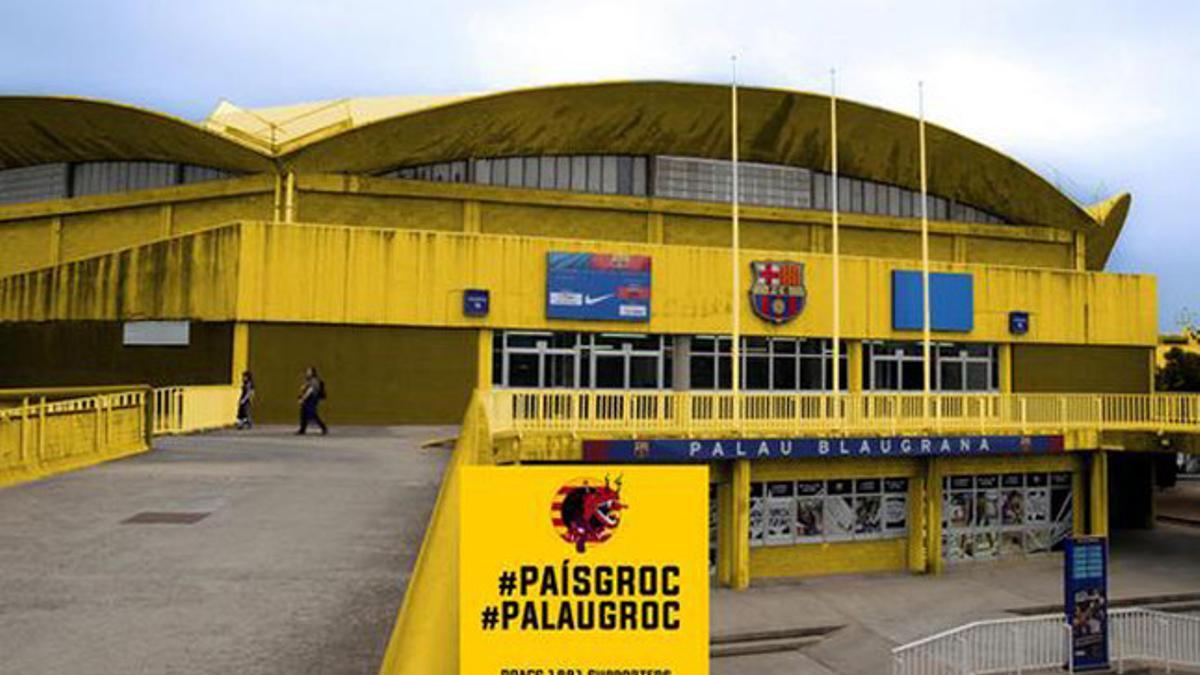 El Palau Blaugrana se vestirá de amarillo en favor de la consulta del 9-N