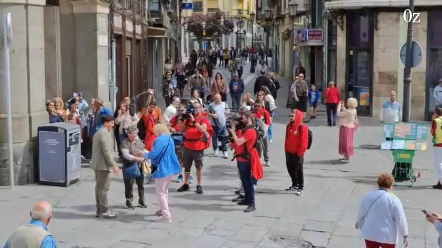Nuevo día de grabación de Xuso Jones en Zamora con su "Lo sabe, no lo sabe"