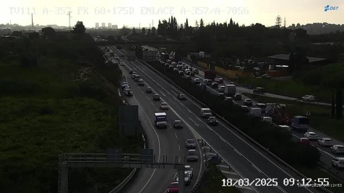 Colapso en el acceso al PTA.