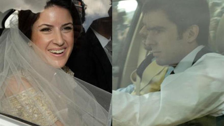 José María Aznar jr, y su ya esposa.