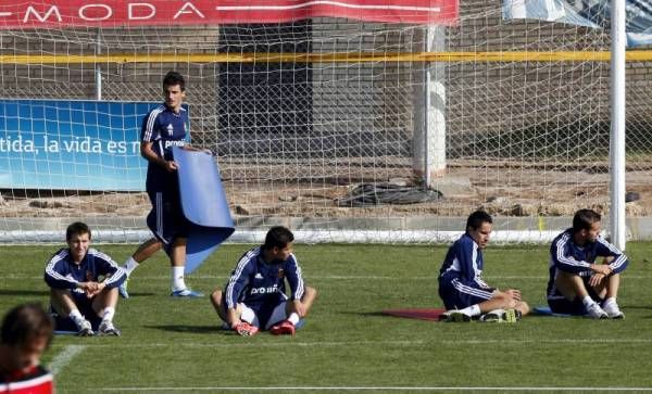 Entrenamiento del lunes del Real Zaragoza