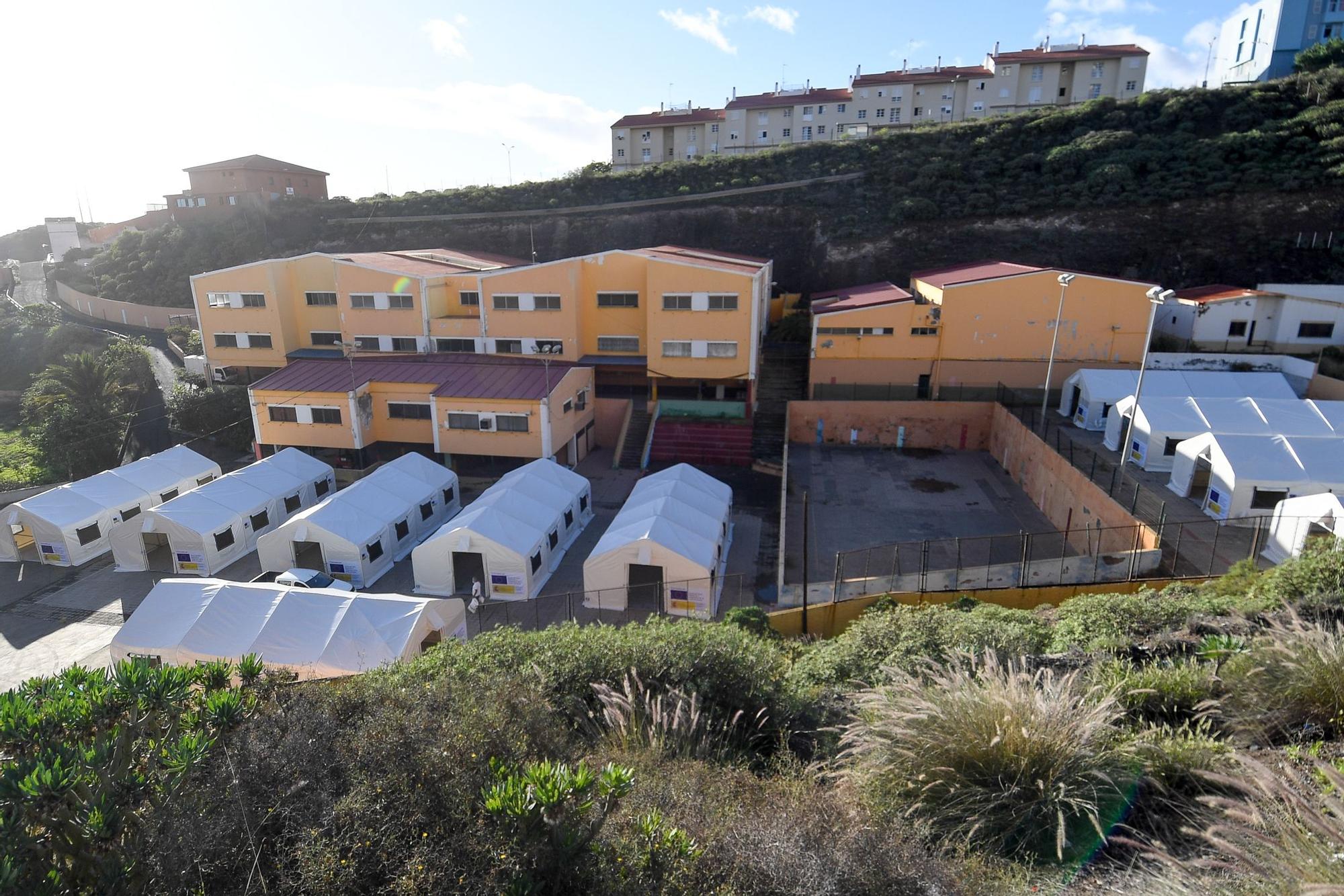 Campamentos de acogida de migrantes en Las Palmas de Gran Canaria