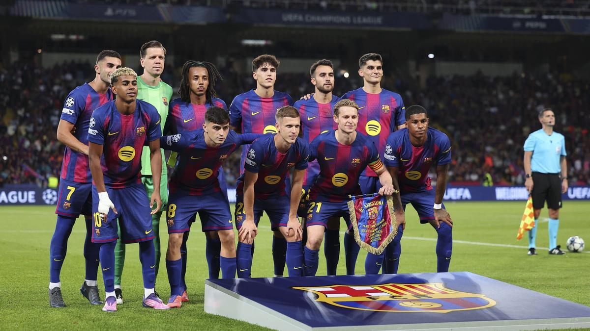 El once del FC Barcelona contra el PSG