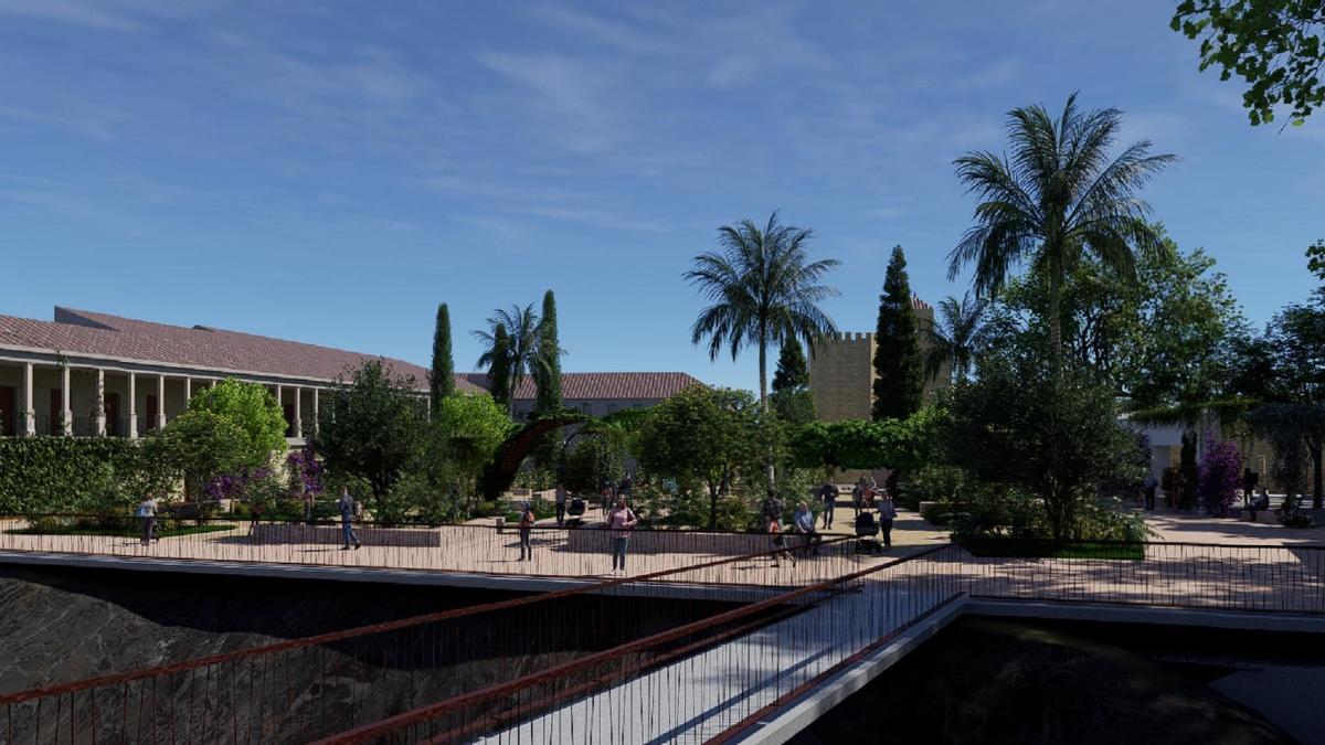 Recreación de cómo quedará el futuro espacio verde.