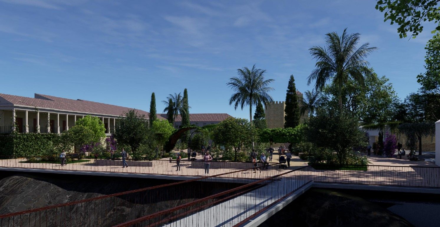 Así será la zona verde que el Ayuntamiento proyecta en Campo Santo de los Mártires