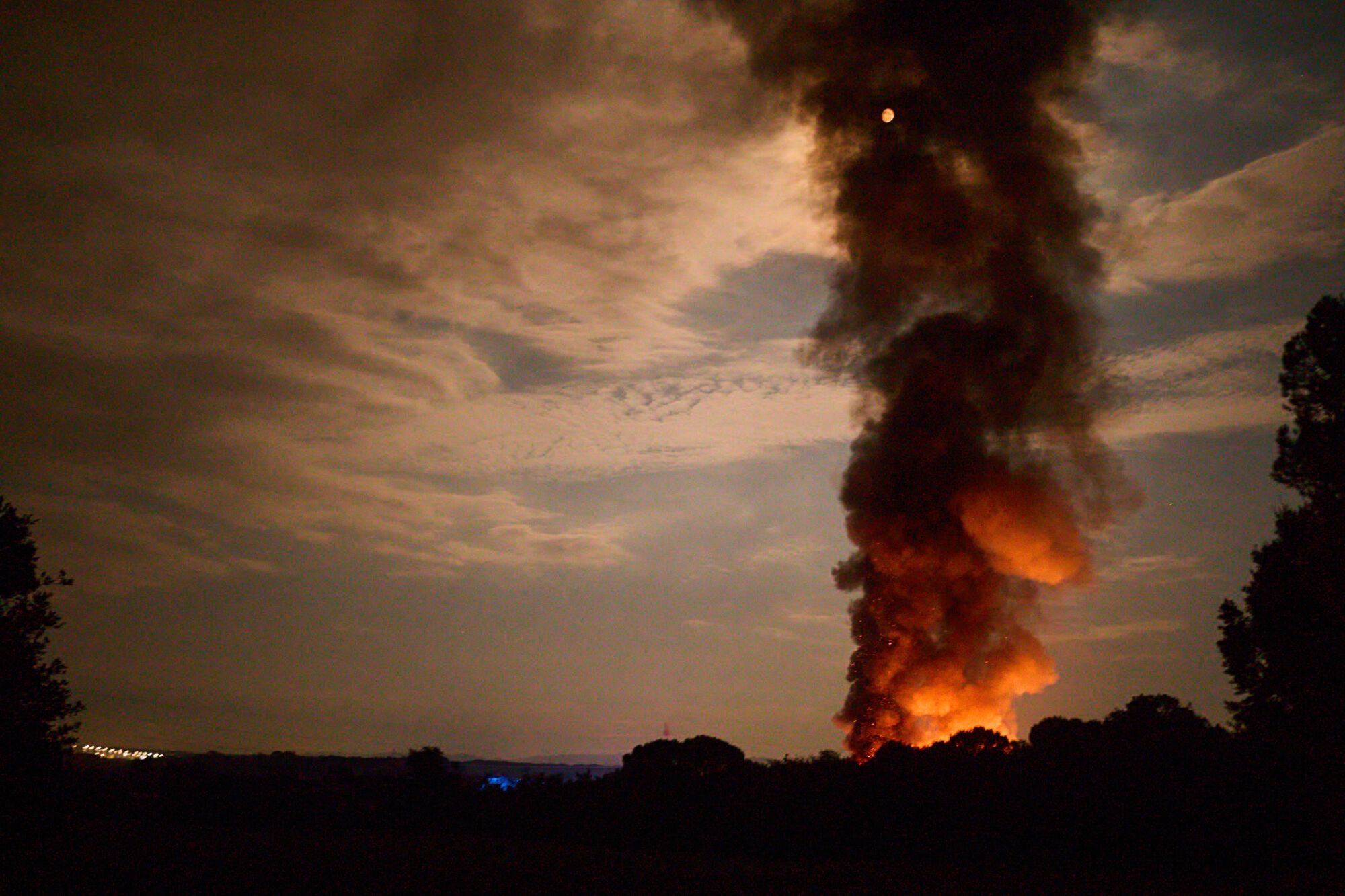 Incendi a la deixallaria EcoGirona de Vilobí d´Onyar