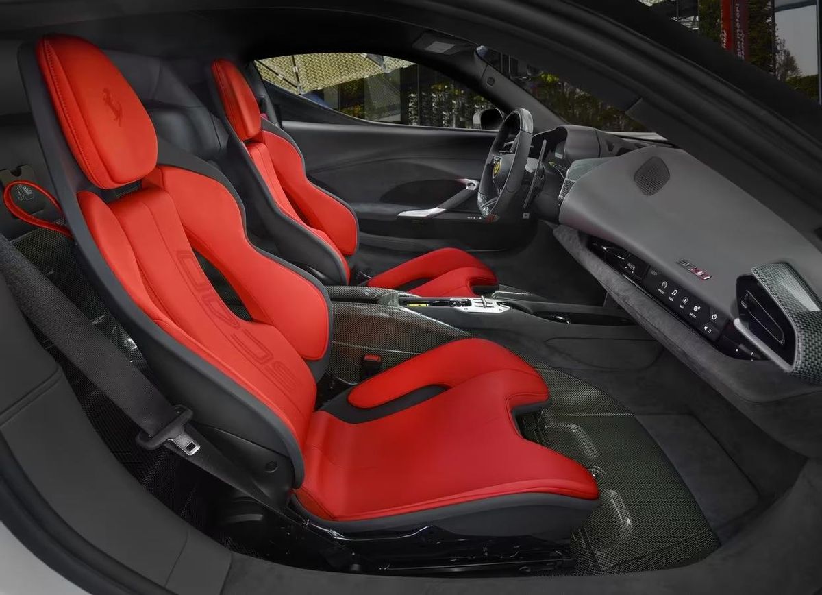 Interior of the Ferrari SC40
