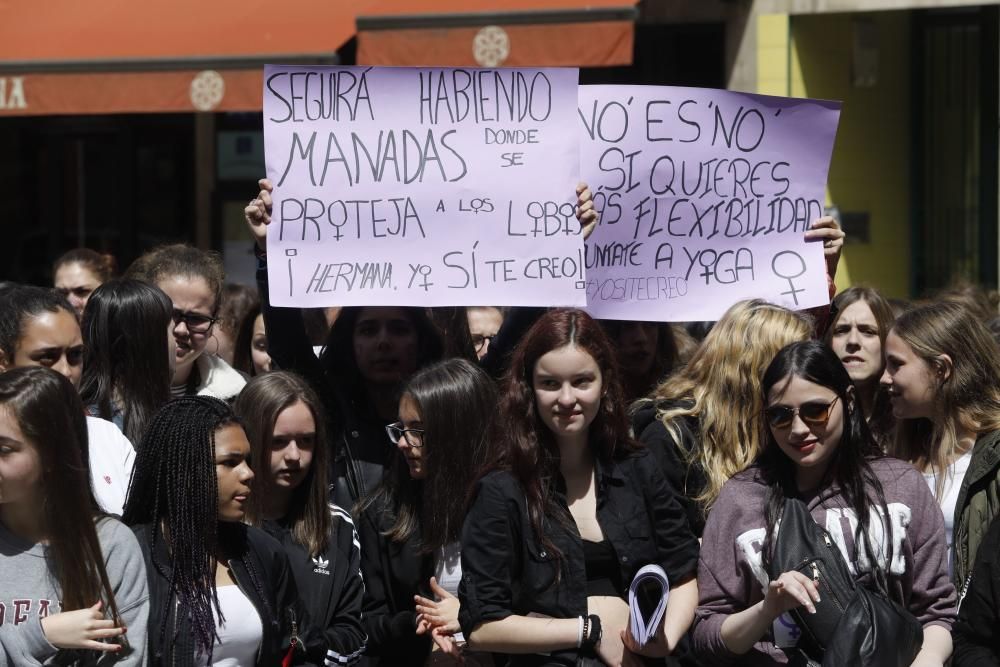 Manifestación en Gijón.